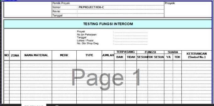 Intercom Type:form Form-Testi fungsi intercom | Sipilpedia
