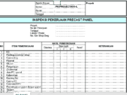 Form-Inspeksi Precast Panel