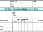 Form-Inspeksi Pemasangan Celcon-Batu Bata