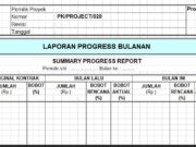 Form-Laporan progress bulanan – SUMMARY PROGRESS