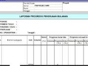 Form-LAPORAN PRESTASI PEKERJAAN BULANAN