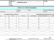Form-CHECK LIST IJIN PELAKSANAAN