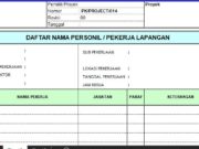 Form-DAFTAR PERSONIL LAPANGAN