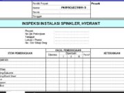 Form-Inspeksi Instalasi Pipa Sprinkler Hydrant