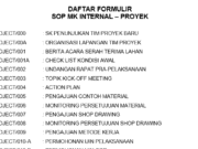 DAFTAR ISI FORMULIR