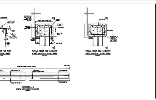 Sheet Pile Capping Beam Details