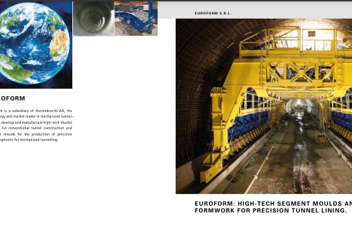 Euroform: High-Tech Segment Moulds and Formwork for PRECISION tunnel lining.