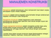 Manajemen Konstruksi