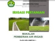 Makalah Pemberian Air Irigasi