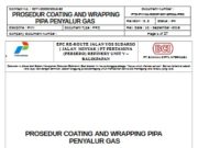 PROSEDUR COATING AND WRAPPING PIPA PENYALUR GAS