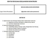 BENTUK RENCANA KESELAMATAN KONSTRUKSI