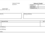 Delivery Order Template