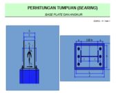 PERHITUNGAN TUMPUAN (BEARING) BASE PLATE DAN ANGKUR