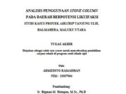 ANALISIS PENGGUNAAN STONE COLUMN PADA DAERAH BERPOTENSI LIKUIFAKSI