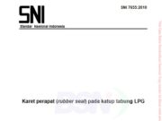 SNI Karet perapat (rubber seal) pada katup tabung LPG
