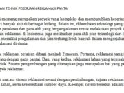 METODE DAN TEHNIK PEKERJAAN REKLAMASI PANTAI