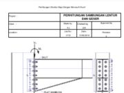 PERHITUNGAN SAMBUNGAN LENTUR DAN GESER