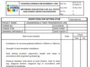FORM INSPECTION FOR SETTING STUB