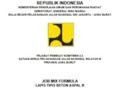 Job Mix Formula Lapisan Tipis Beton Aspal B