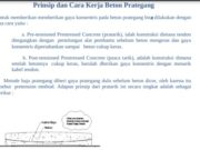 Prinsip dan Cara Kerja Beton Prategang