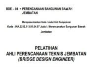 PERENCANAAN BANGUNAN BAWAH JEMBATAN PELATIHAN AHLI PERENCANAAN TEKNIS JEMBATAN
