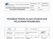 Pedoman Pengelolaan Stasiun dan Pelayanan Penumpang