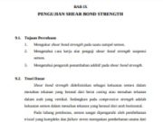 PENGUJIAN SHEAR BOND STRENGTH