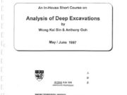 Analysis of Deep Excavations
