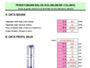 PERHITUNGAN BALOK KOLOM (BEAM COLUMN) PADA ELEMEN STRUKTUR RAFTER TANPA PENGAKU BADAN