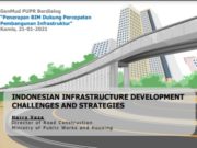 Penerapan BIM Dukung Percepatan Pembangunan Infrastruktur “INDONESIAN INFRASTRUCTURE DEVELOPMENT CHALLENGES AND STRATEGIES”