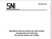 Spesifikasi timbunan pilihan dan lapis fondasi menggunakan abu batu bara (fly ash dan bottom ash / FABA)