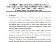 Fenomena Cerucuk Sebagai Peningkatan Daya Dukung dan Mereduksi Penurunan Beban Bangunan di Atas Tanah Lembek