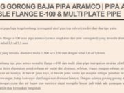 GORONG GORONG BAJA PIPA ARAMCO | PIPA ARMCO NESTABLE FLANGE E-100 & MULTI PLATE PIPE
