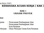 Kerangka Acuan Kerja ( KAK ) Perencanaan Pembangunan Jalan