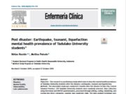Post disaster: Earthquake, tsunami, liquefaction mental health prevalence of Tadulako University students