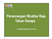 Perancangan Struktur Baja Tahan Gempa