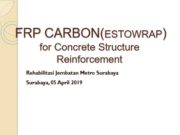 FRP CARBON(ESTOWRAP) for Concrete Structure Reinforcement