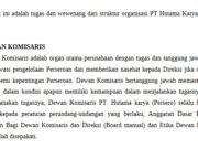 Tugas dan Wewenang dari Struktur Organisasi