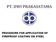 PROCEDURE FOR APPLICATION OF FIREPROOF COATING ON STEEL