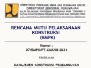 RENCANA MUTU PELAKSANAAN KONSTRUKSI PEKERJAAN MANAJEMEN KONSTRUKSI PEMBANGUNAN RUMAH SUSUN YAYASAN PERSEKOLAHAN
