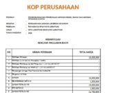 RENCANA ANGGARAN BIAYA PEMBANGUNAN JARINGAN AIR BERSIH/AIR MINUM