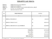 RENCANA ANGGARAN BIAYA PEMBANGUNAN JEMBATAN