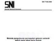 Metode Pengukuran Percepatan Getaran Seluruh Tubuh Pada Sikap Kerja Duduk