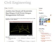 Analisis dan Desain 3D Konstruksi Baja Ringan (Cold Form) Dengan Menggunakan SAP2000