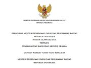 PERATURAN MENTERI PEKERJAAN UMUM DAN PERUMAHAN RAKYAT REPUBLIK INDONESIA NOMOR 22/PRT/M/2018 TENTANG PEMBANGUNAN BANGUNAN GEDUNG NEGARA