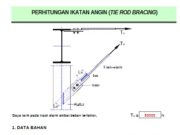 PERHITUNGAN IKATAN ANGIN (TIE ROD BRACING)