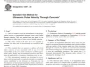 Standard Test Method for Ultrasonic Pulse Velocity Through Concrete