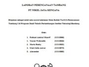 LAPORAN PERENCANAAN TAMBANG