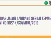 STANDAR JALAN TAMBANG SESUAI KEPMEN ESDM NO 1827 K/30/MEM/2018