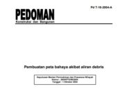 Keputusan Menteri Permukiman dan Prasarana Wilayah tentang Pembuatan peta bahaya akibat aliran debris